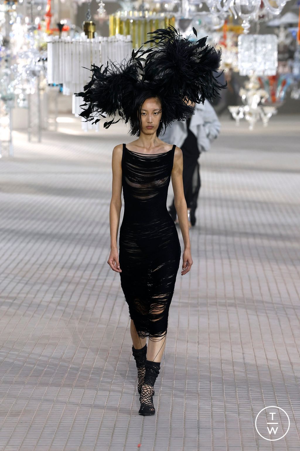 Fashion Week Milan Spring/Summer 2025 look 31 from the The Attico collection womenswear
