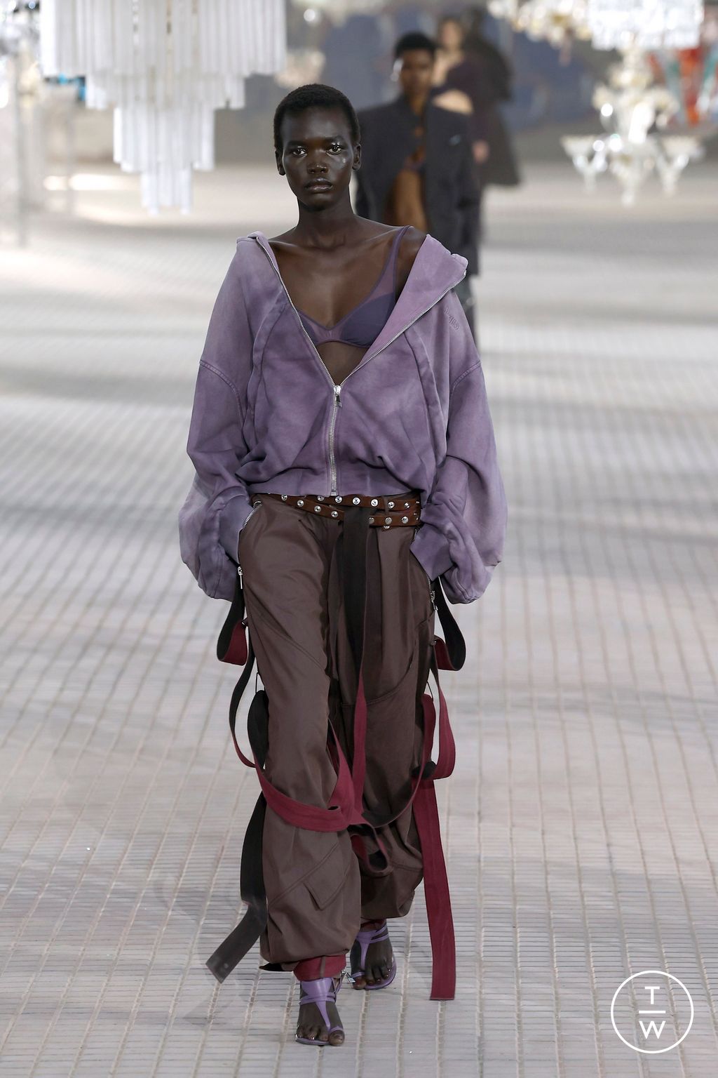 Fashion Week Milan Spring-Summer 2025 look 39 from the The Attico collection womenswear