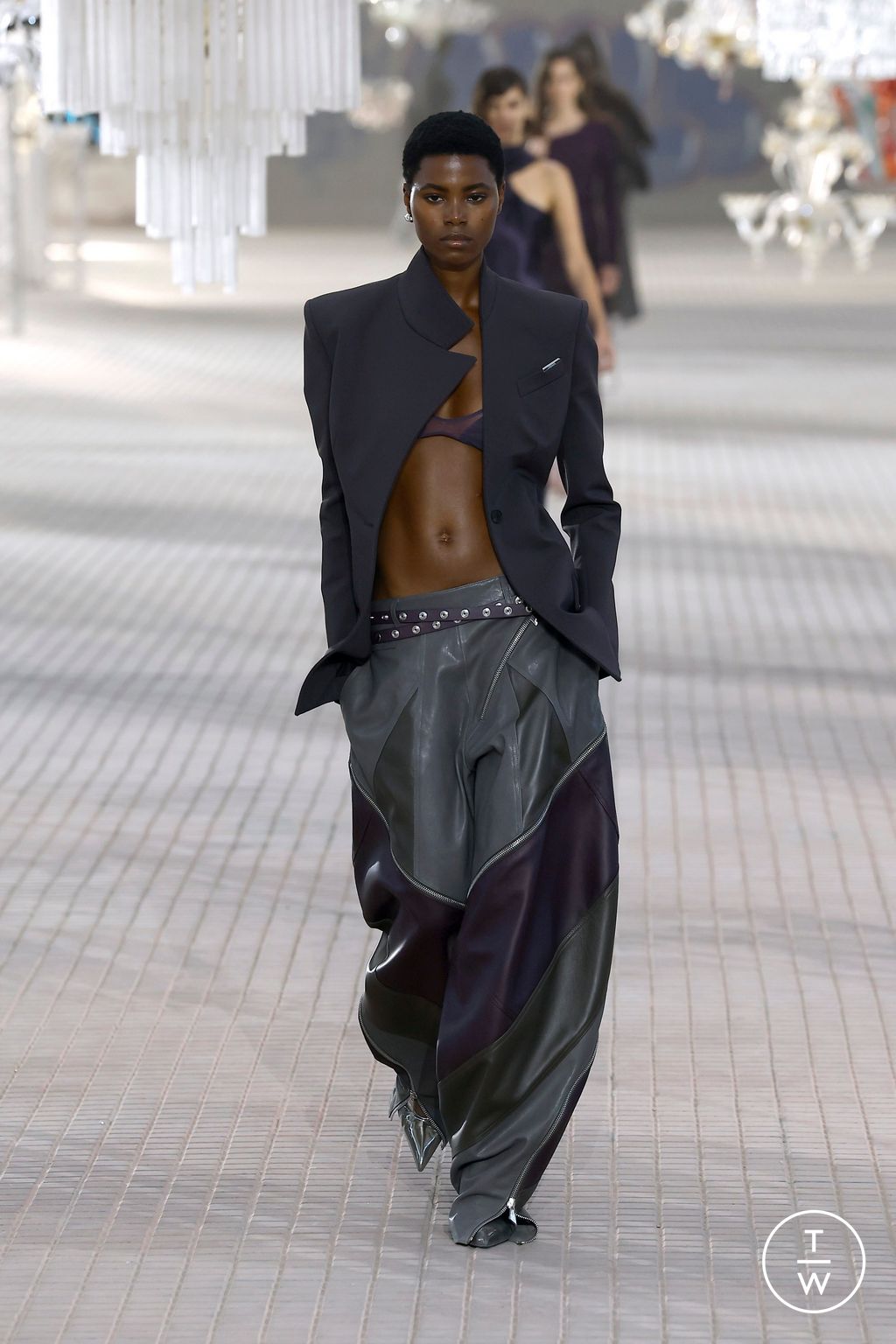 Fashion Week Milan Spring-Summer 2025 look 40 from the The Attico collection womenswear