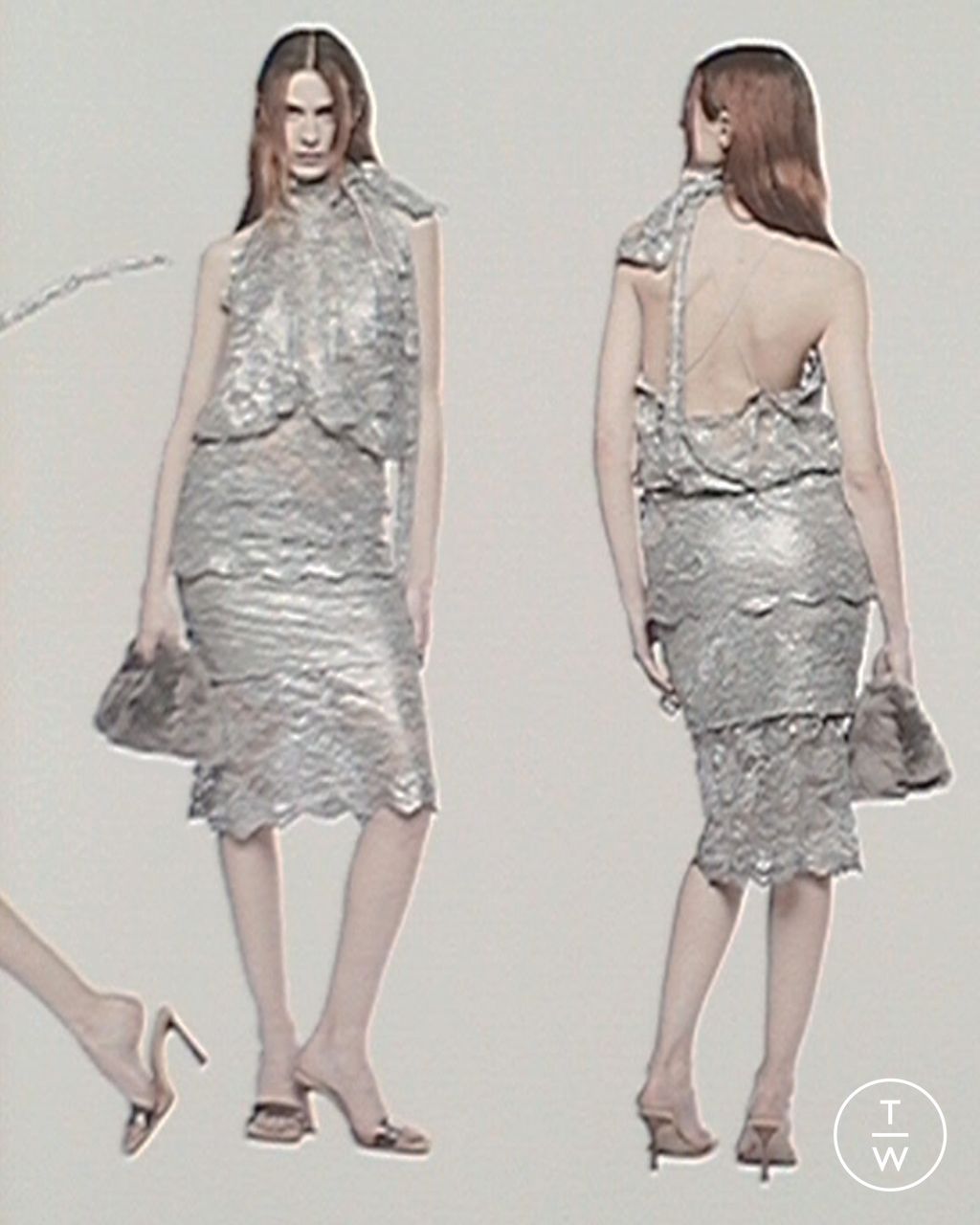 Fashion Week Milan Resort 2025 look 18 from the The Attico collection womenswear