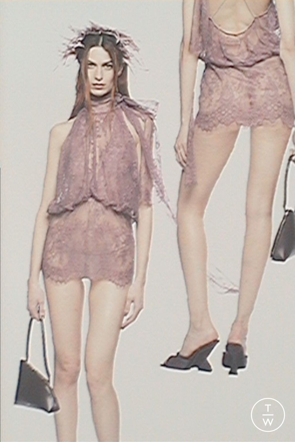 Fashion Week Milan Resort 2025 look 25 from the The Attico collection womenswear