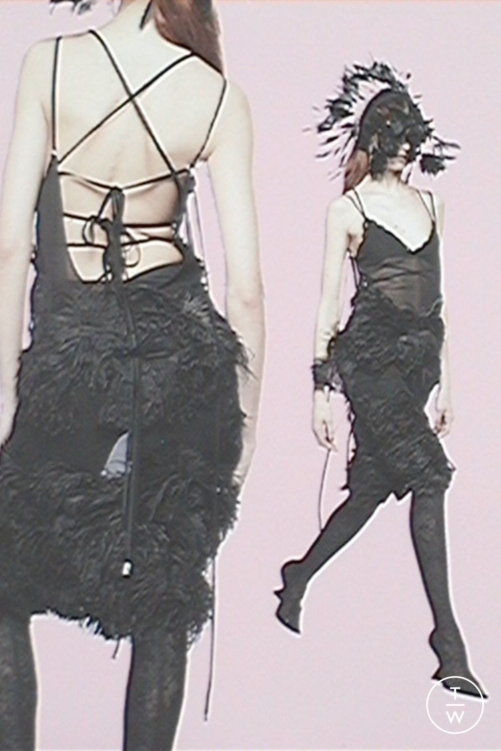 Fashion Week Milan Resort 2025 look 4 de la collection The Attico womenswear