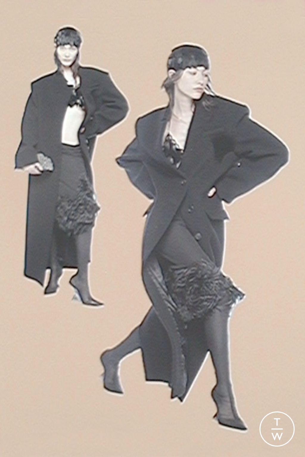 Fashion Week Milan Resort 2025 look 6 from the The Attico collection womenswear