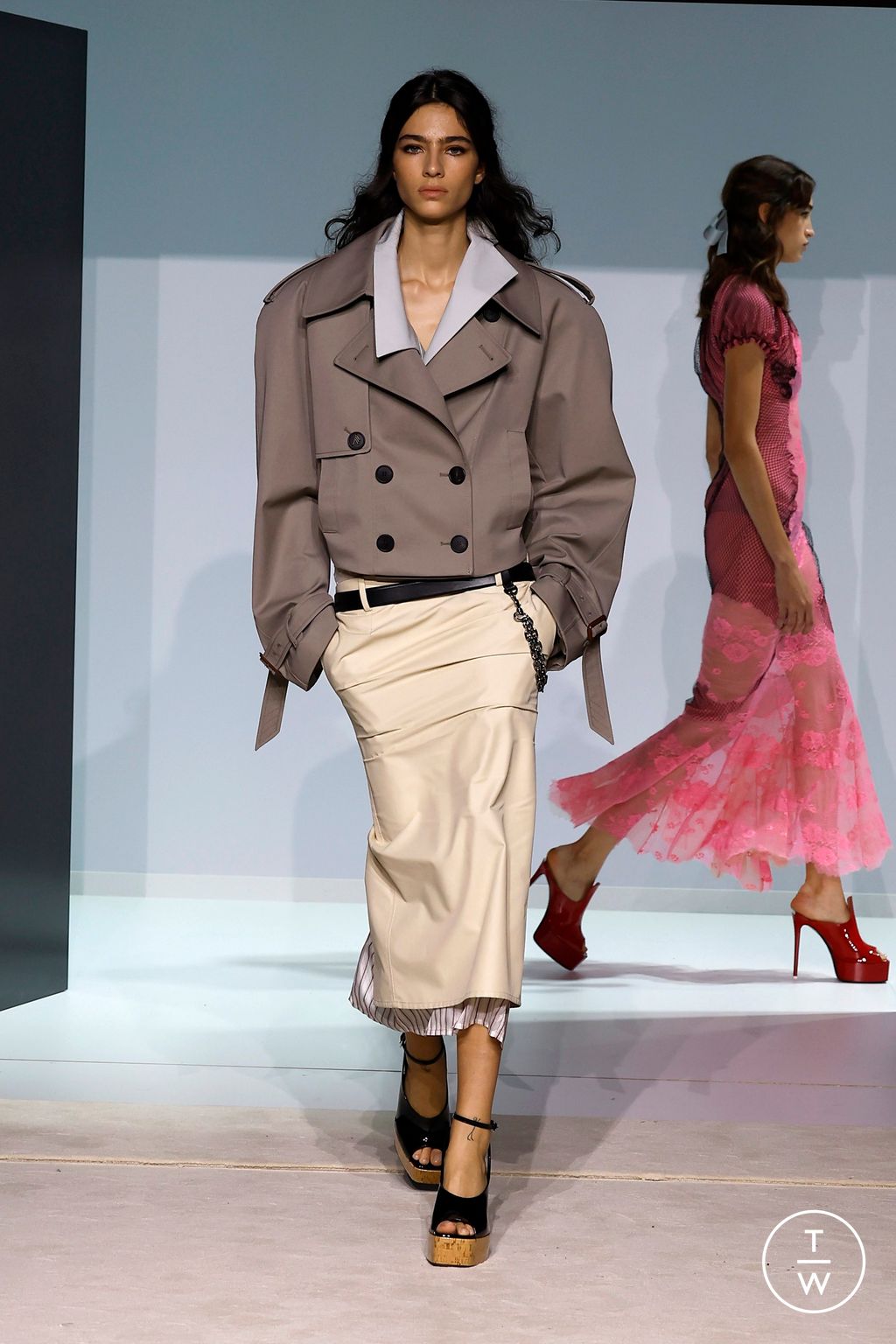 Fashion Week Milan Spring/Summer 2026 look 2 from the The Attico collection womenswear