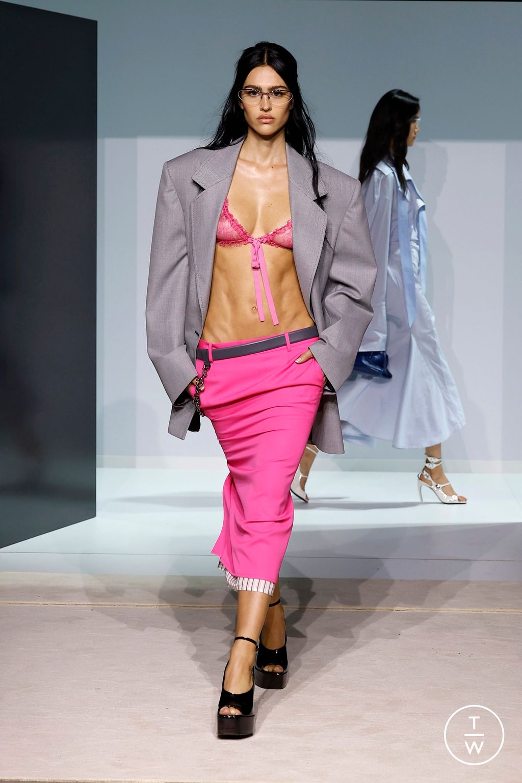 Fashion Week Milan Spring/Summer 2026 look 11 from the The Attico collection womenswear