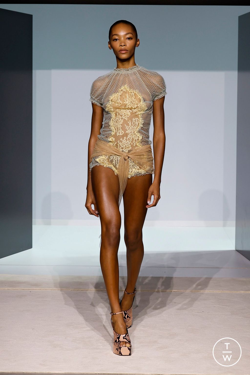 Fashion Week Milan Spring/Summer 2026 look 14 from the The Attico collection womenswear