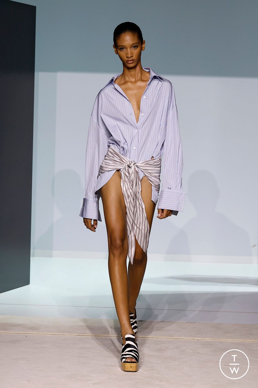 Fashion Week Milan Spring/Summer 2026 look 25 from the The Attico collection womenswear