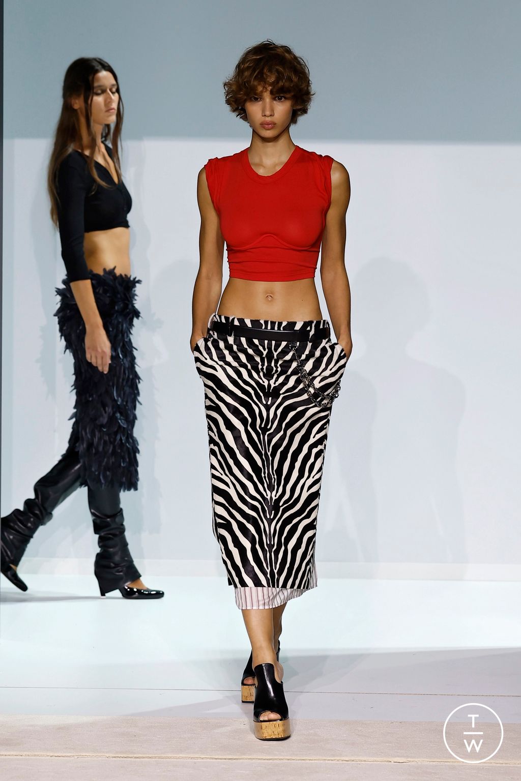 Fashion Week Milan Spring/Summer 2026 look 47 from the The Attico collection womenswear