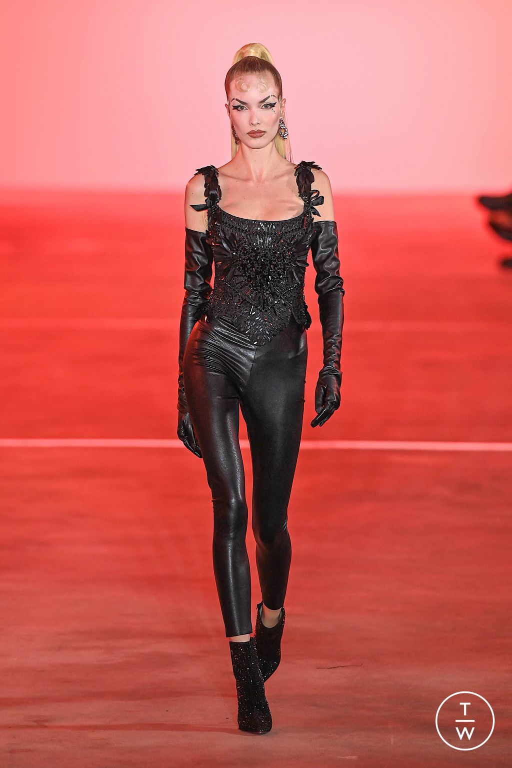 Fashion Week New York Fall/Winter 2024 look 13 from the The Blonds collection womenswear