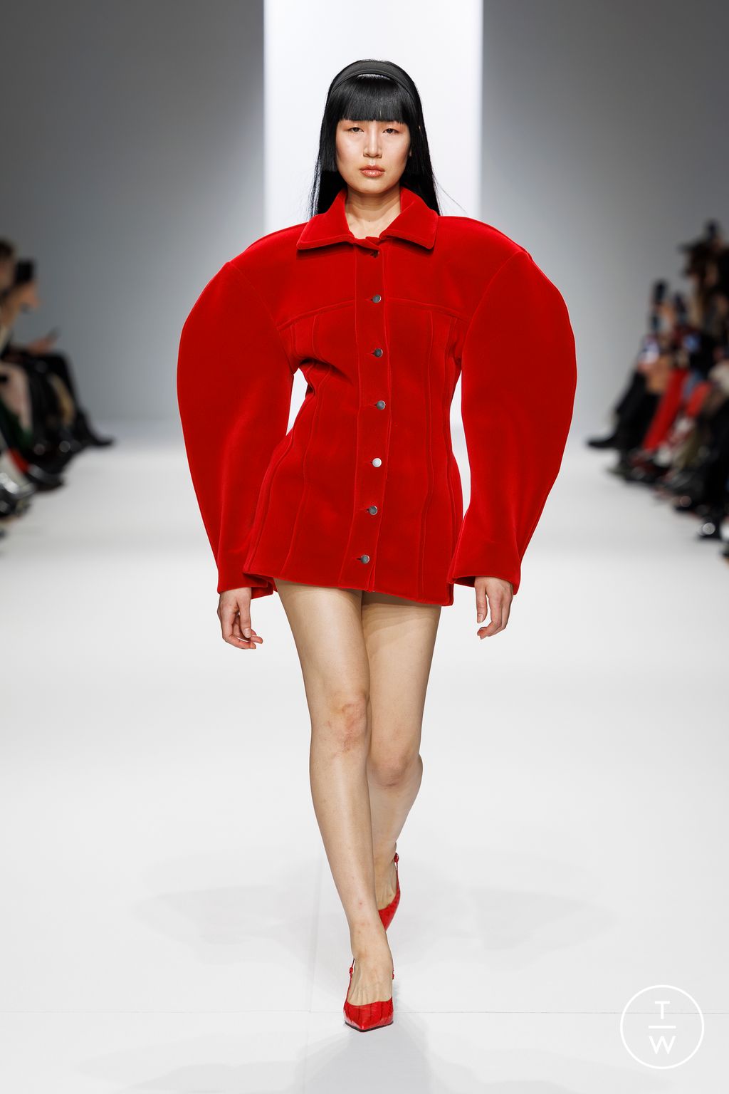 Fashion Week Paris Fall/Winter 2024 look 61 from the Theunissen collection 女装