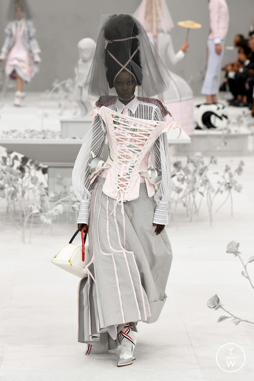 Fashion Week Paris Spring/Summer 2020 look 12 from the Thom Browne collection womenswear