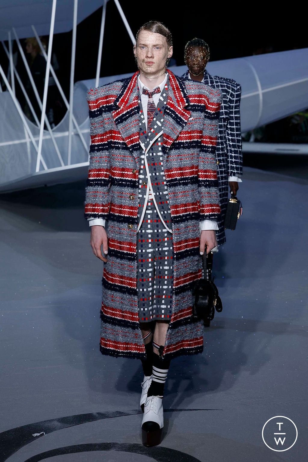 Fashion Week New York Fall/Winter 2023 look 31 from the Thom Browne collection womenswear