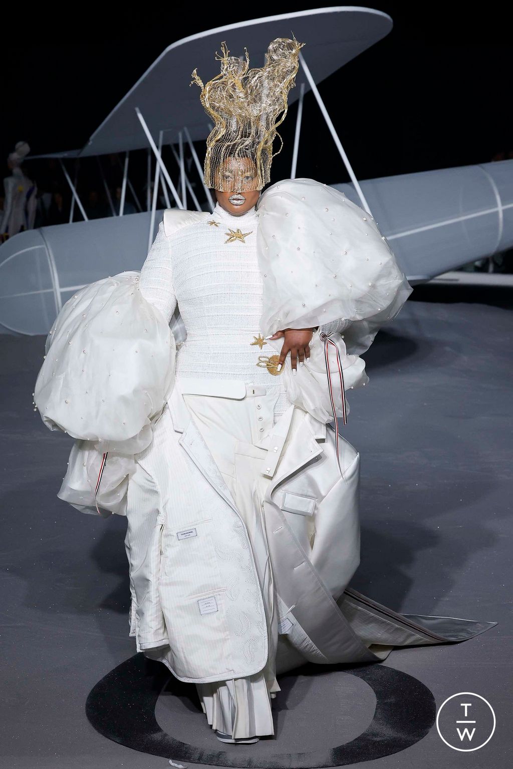 Fashion Week New York Fall/Winter 2023 look 64 from the Thom Browne collection womenswear
