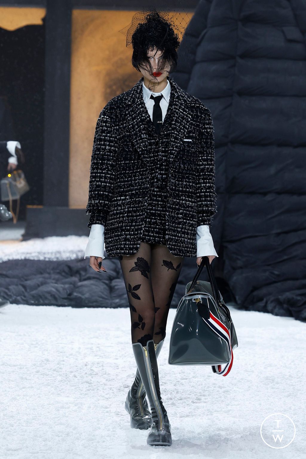 Fashion Week New York Fall/Winter 2024 look 40 from the Thom Browne collection 女装