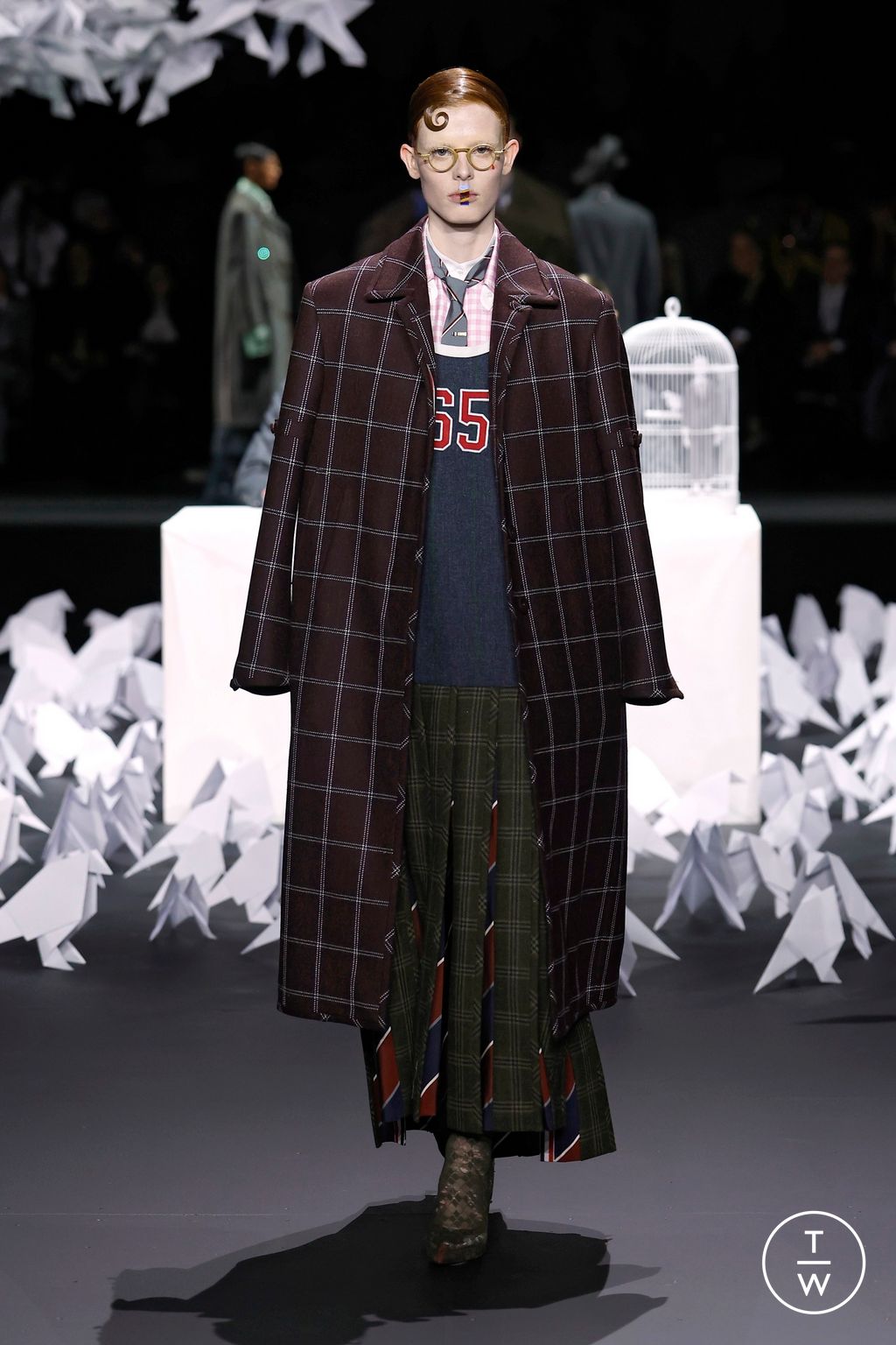 Fashion Week New York Fall/Winter 2025 look 13 de la collection Thom Browne womenswear