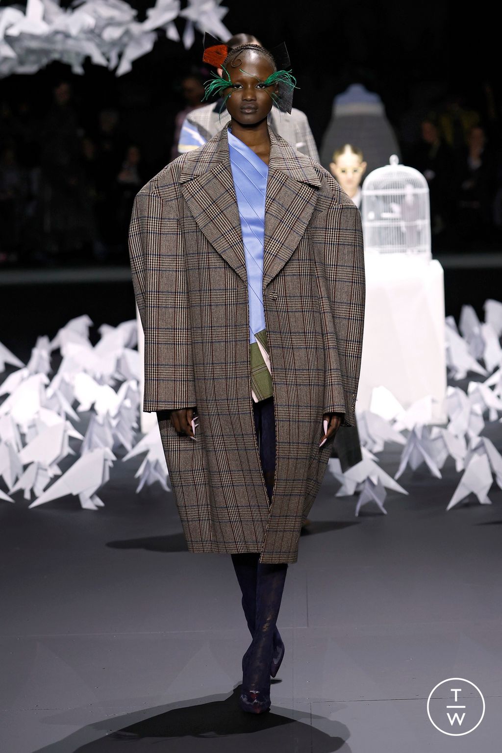 Fashion Week New York Fall/Winter 2025 look 18 from the Thom Browne collection womenswear