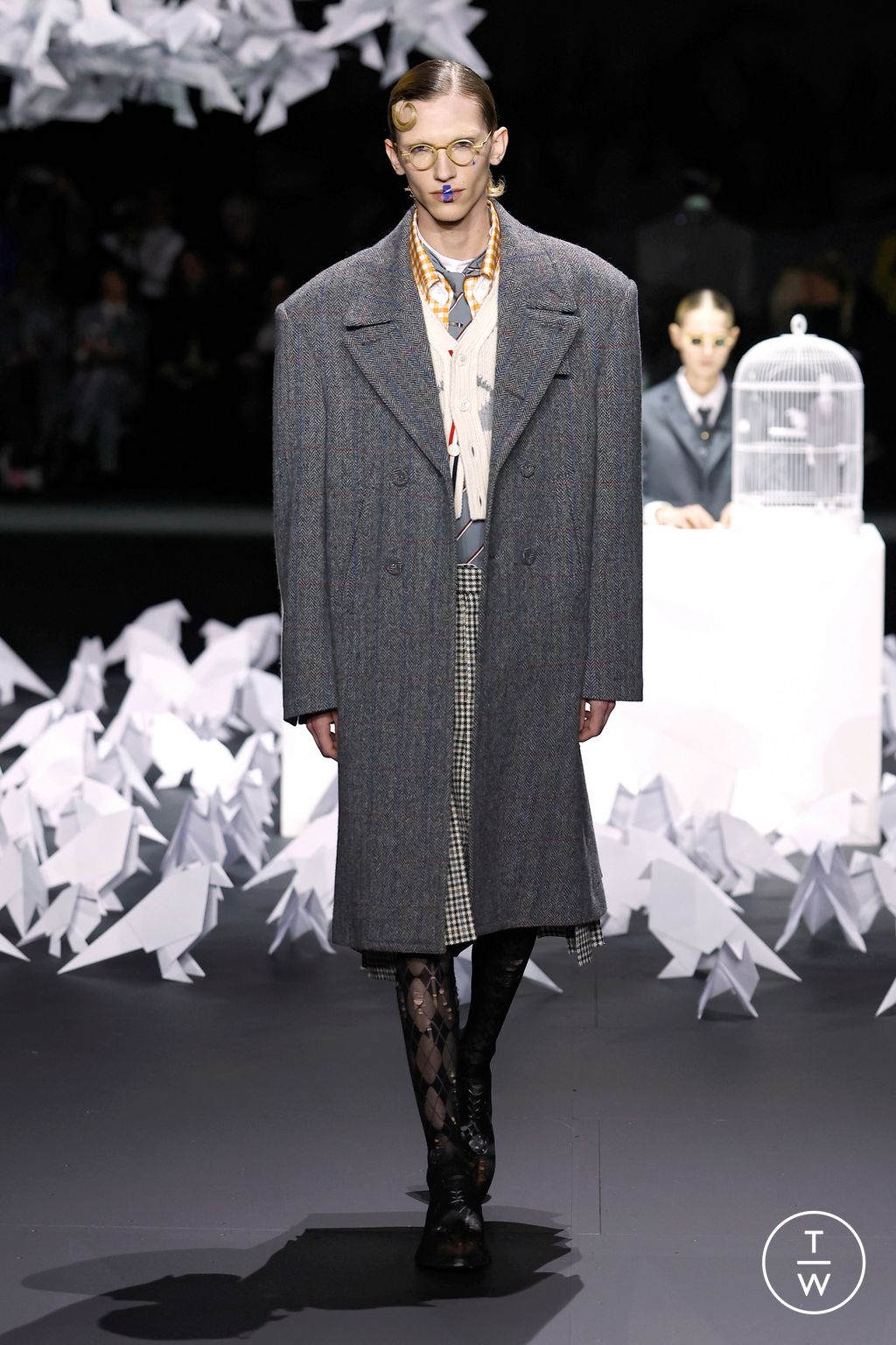 Fashion Week New York Fall/Winter 2025 look 21 de la collection Thom Browne womenswear
