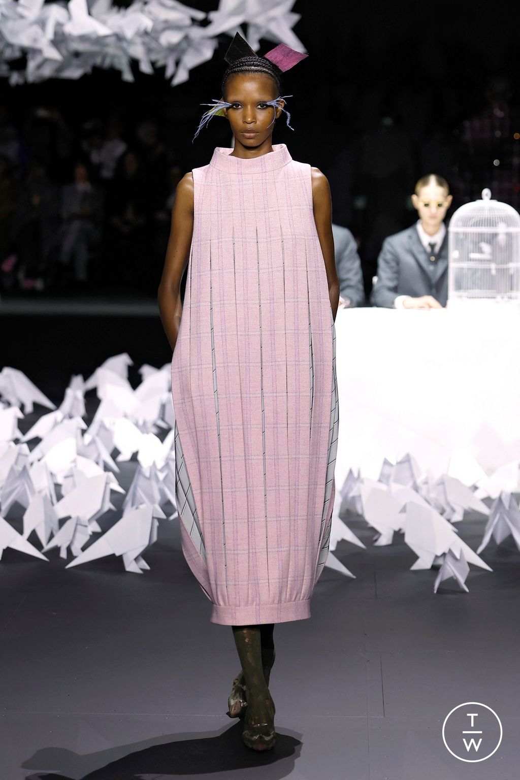 Fashion Week New York Fall/Winter 2025 look 22 from the Thom Browne collection womenswear