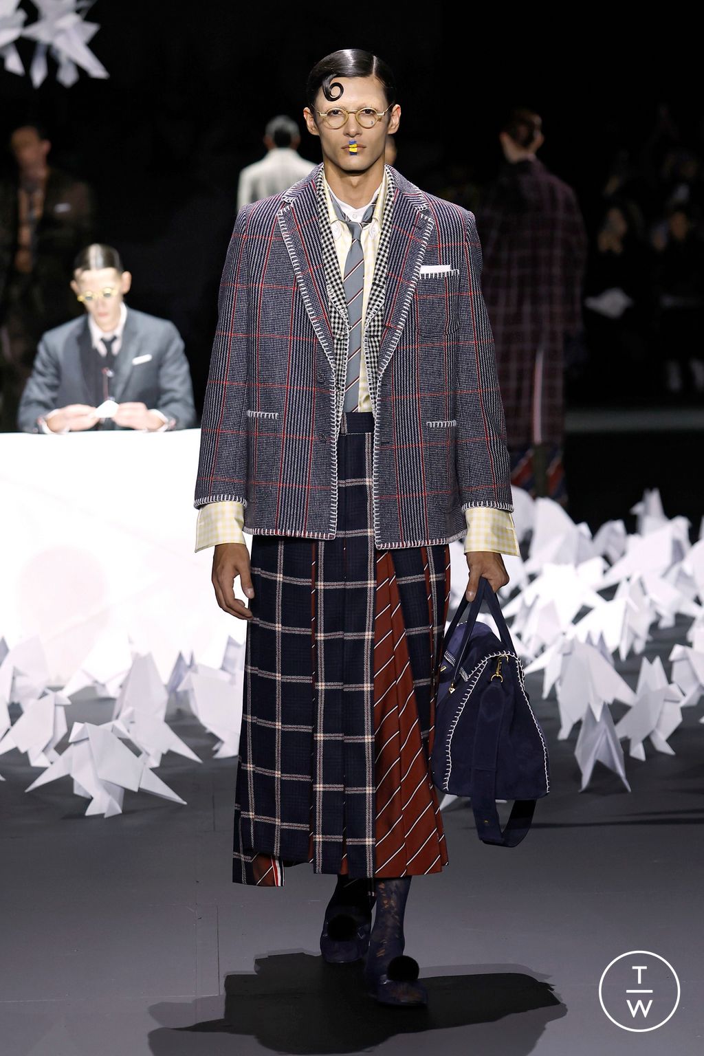 Fashion Week New York Fall/Winter 2025 look 27 de la collection Thom Browne womenswear