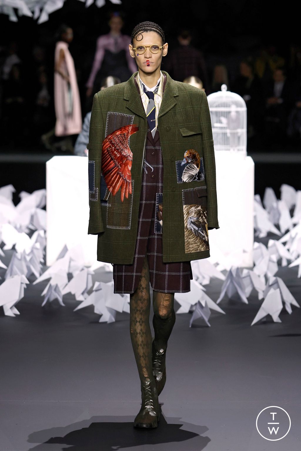 Fashion Week New York Fall/Winter 2025 look 28 from the Thom Browne collection womenswear