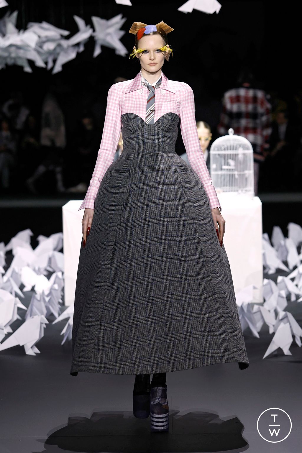Fashion Week New York Fall/Winter 2025 look 30 de la collection Thom Browne womenswear
