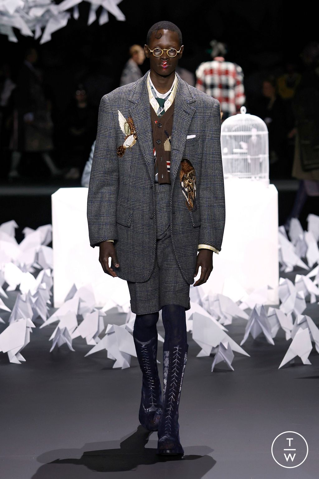 Fashion Week New York Fall/Winter 2025 look 31 from the Thom Browne collection womenswear
