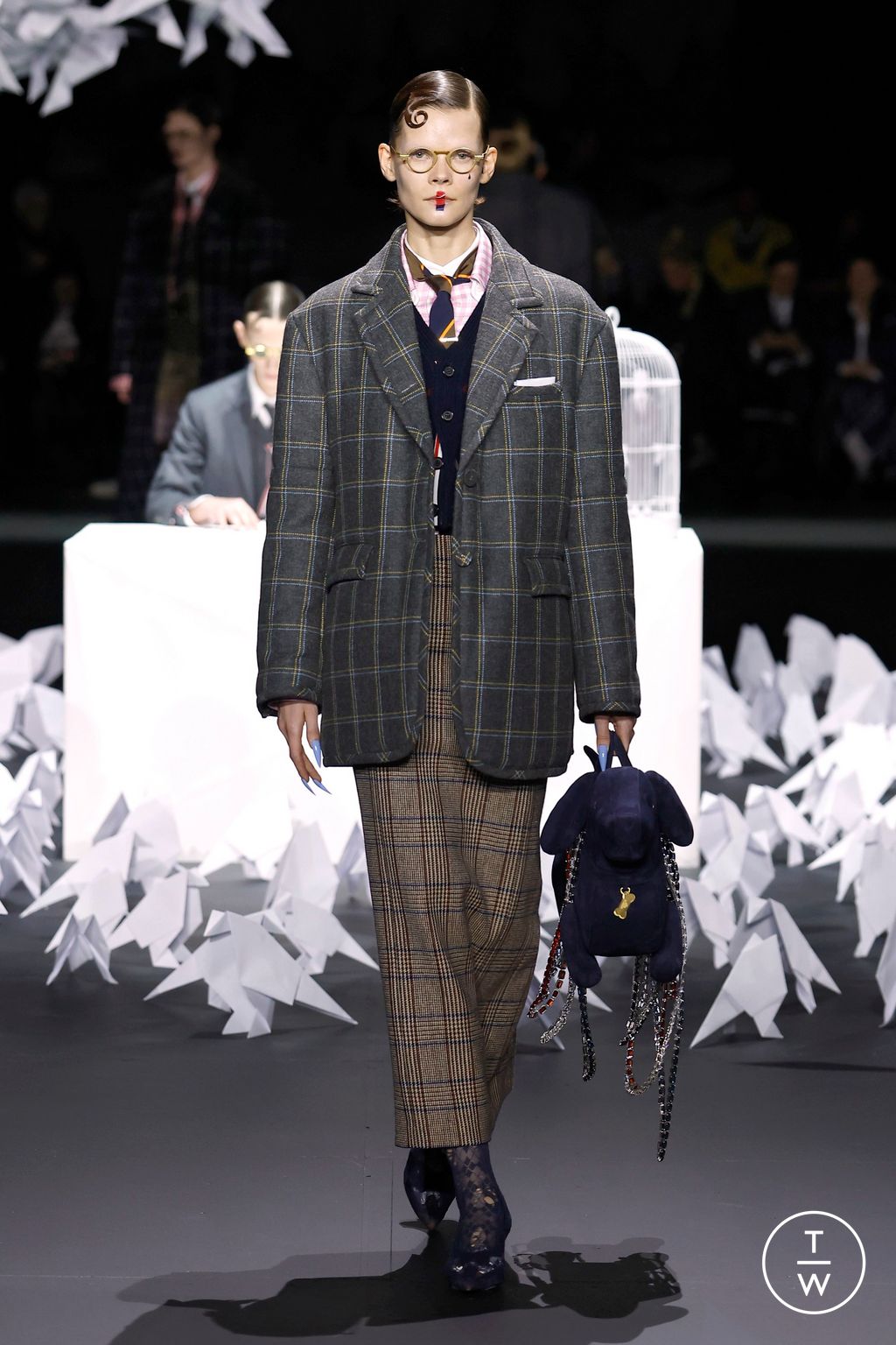 Fashion Week New York Fall/Winter 2025 look 35 from the Thom Browne collection womenswear