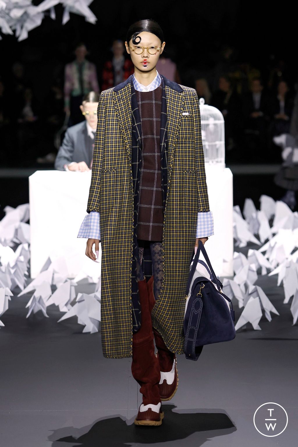 Fashion Week New York Fall/Winter 2025 look 36 from the Thom Browne collection womenswear