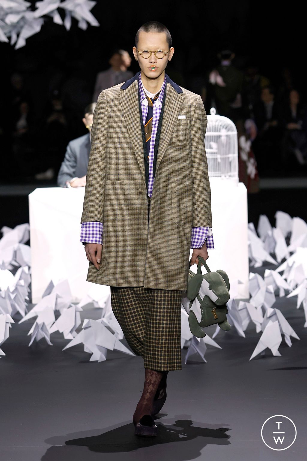 Fashion Week New York Fall/Winter 2025 look 51 from the Thom Browne collection womenswear