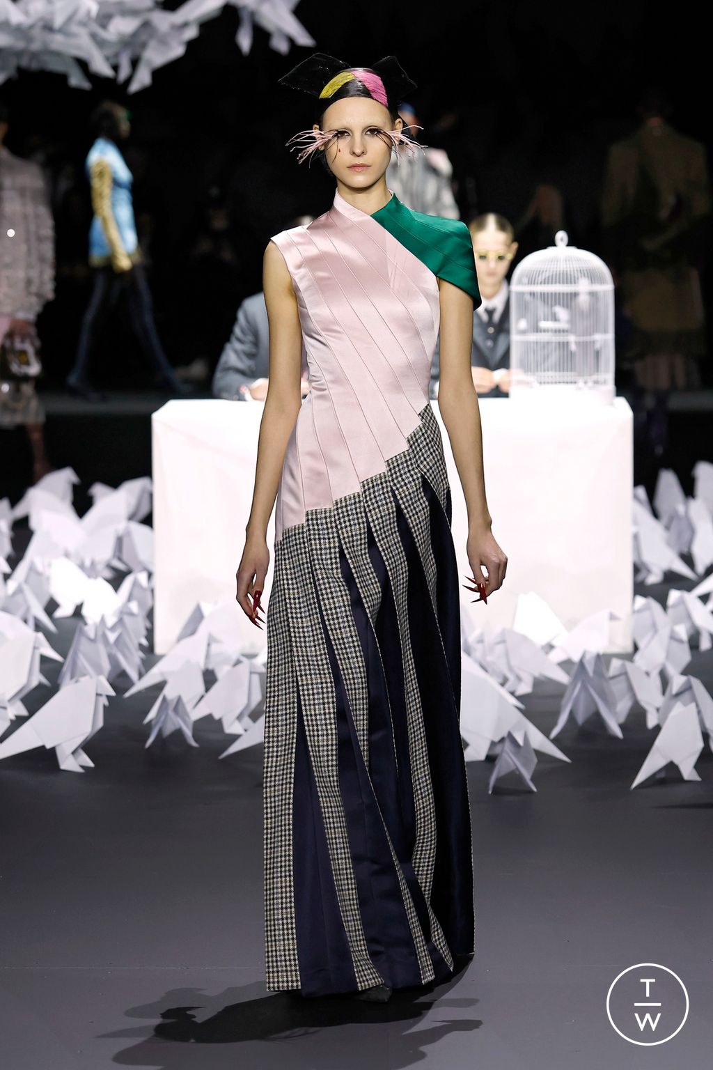 Fashion Week New York Fall/Winter 2025 look 52 from the Thom Browne collection womenswear