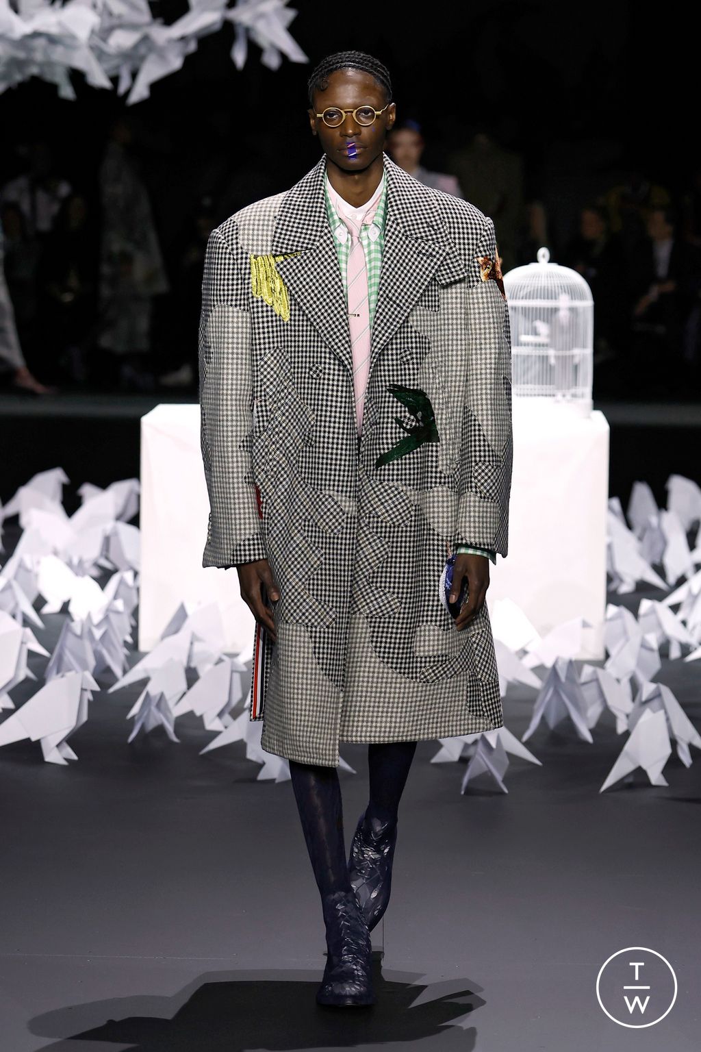 Fashion Week New York Fall/Winter 2025 look 53 from the Thom Browne collection womenswear