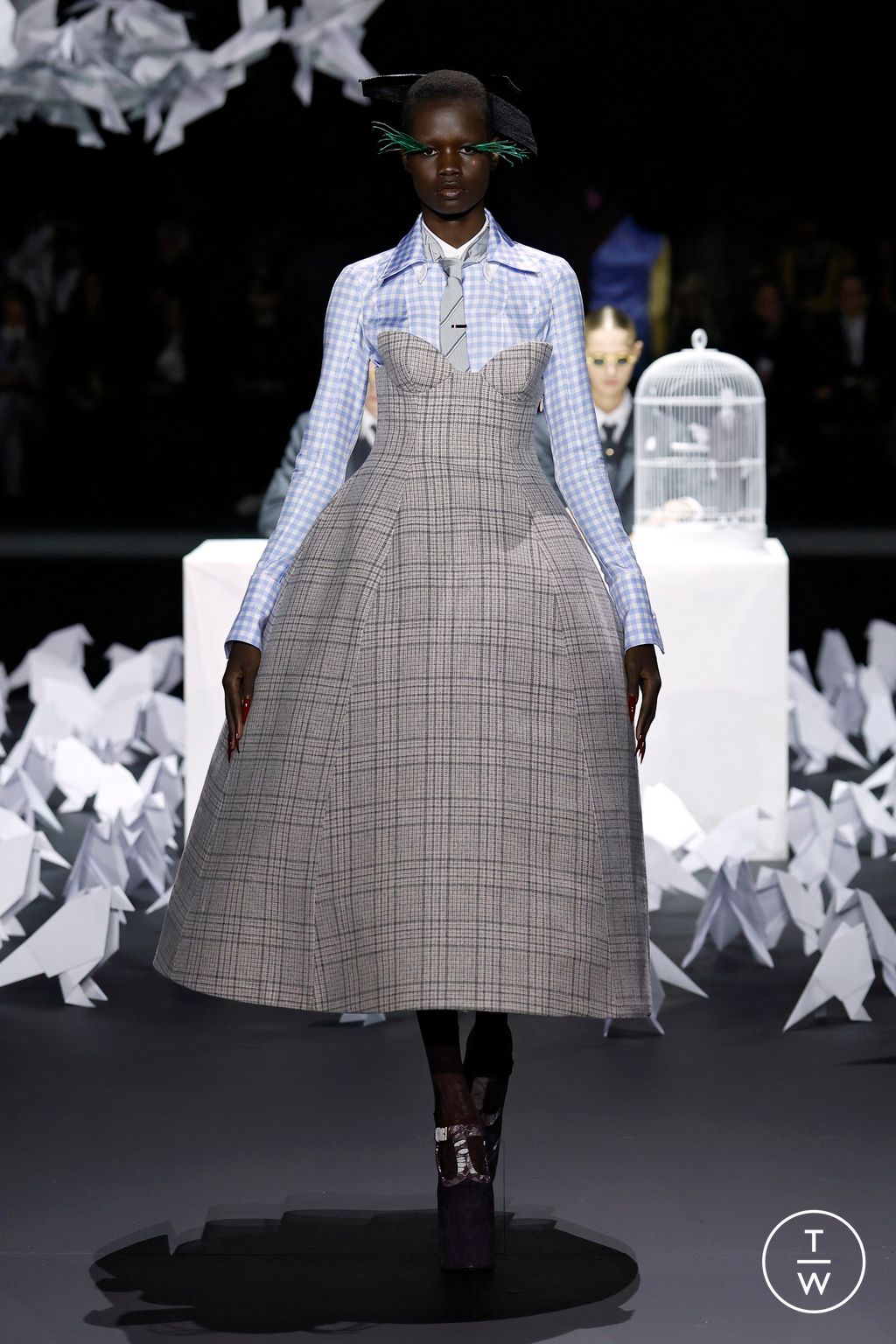 Fashion Week New York Fall/Winter 2025 look 60 de la collection Thom Browne womenswear