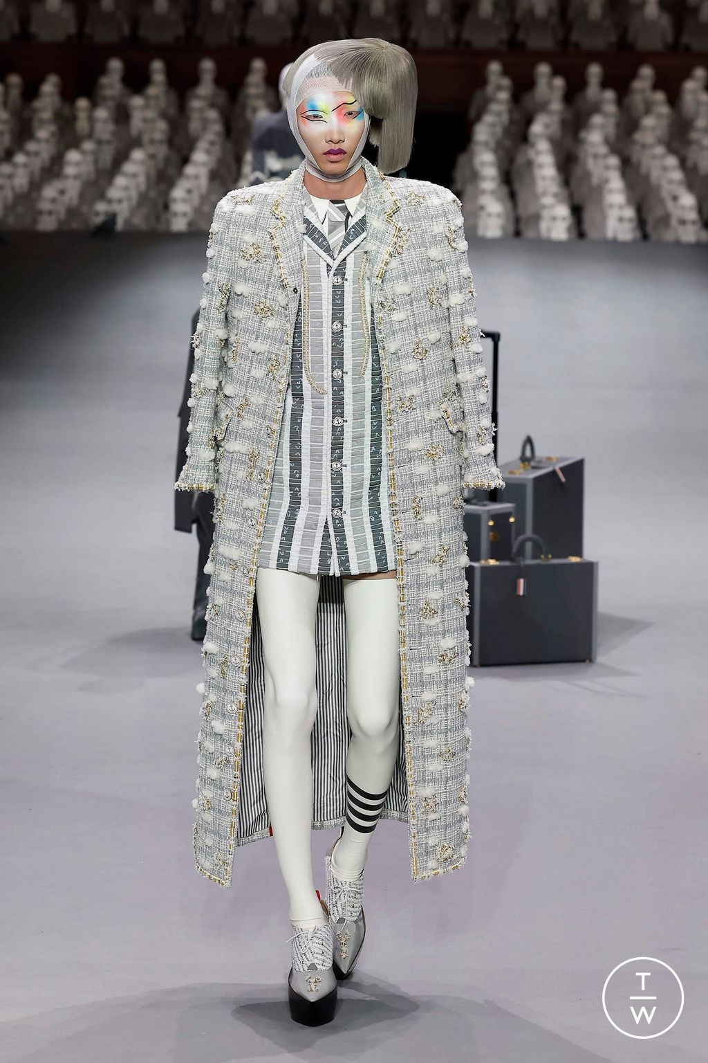 Fashion Week Paris Fall/Winter 2023 look 12 from the Thom Browne collection couture