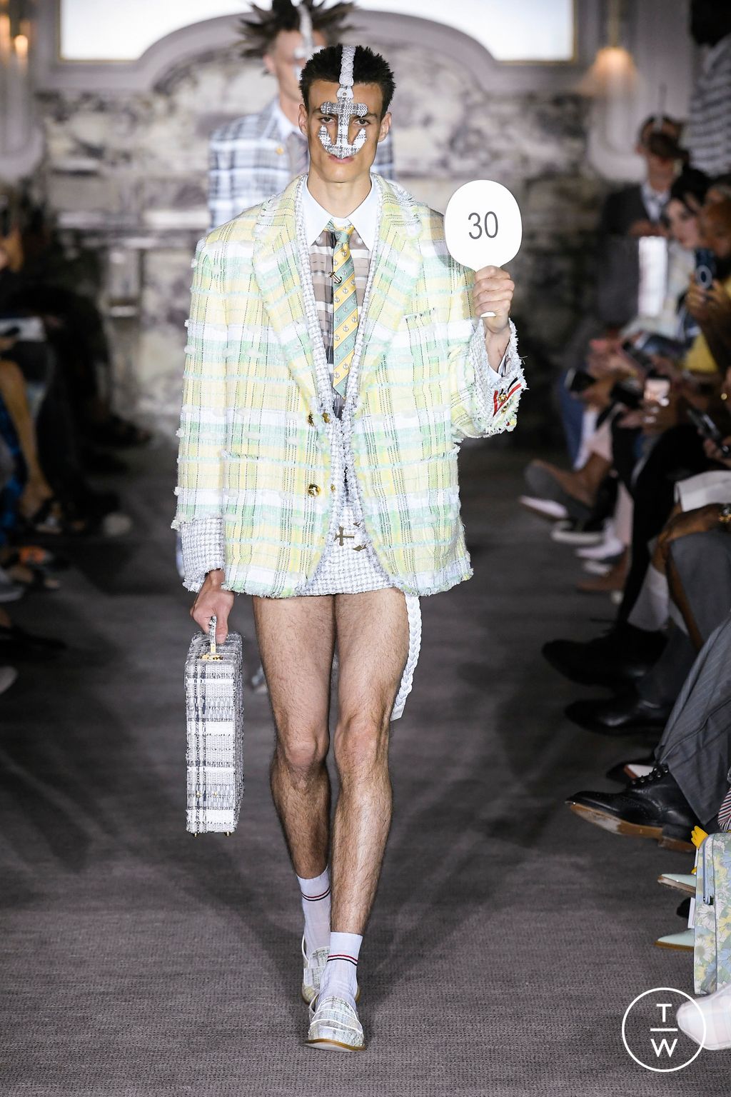 Fashion Week Paris Spring/Summer 2023 look 8 from the Thom Browne collection menswear