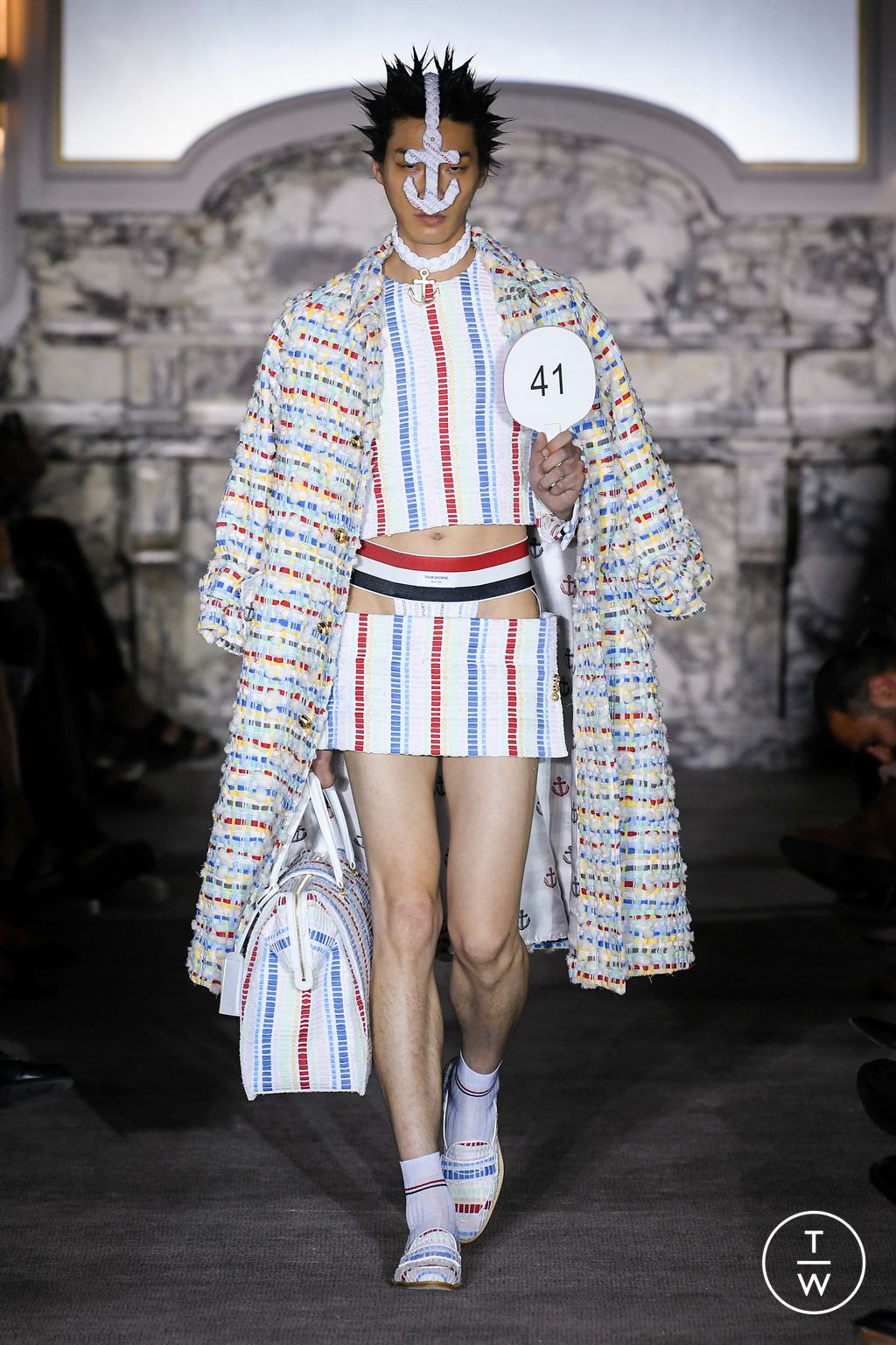 Fashion Week Paris Spring/Summer 2023 look 11 from the Thom Browne collection 男装