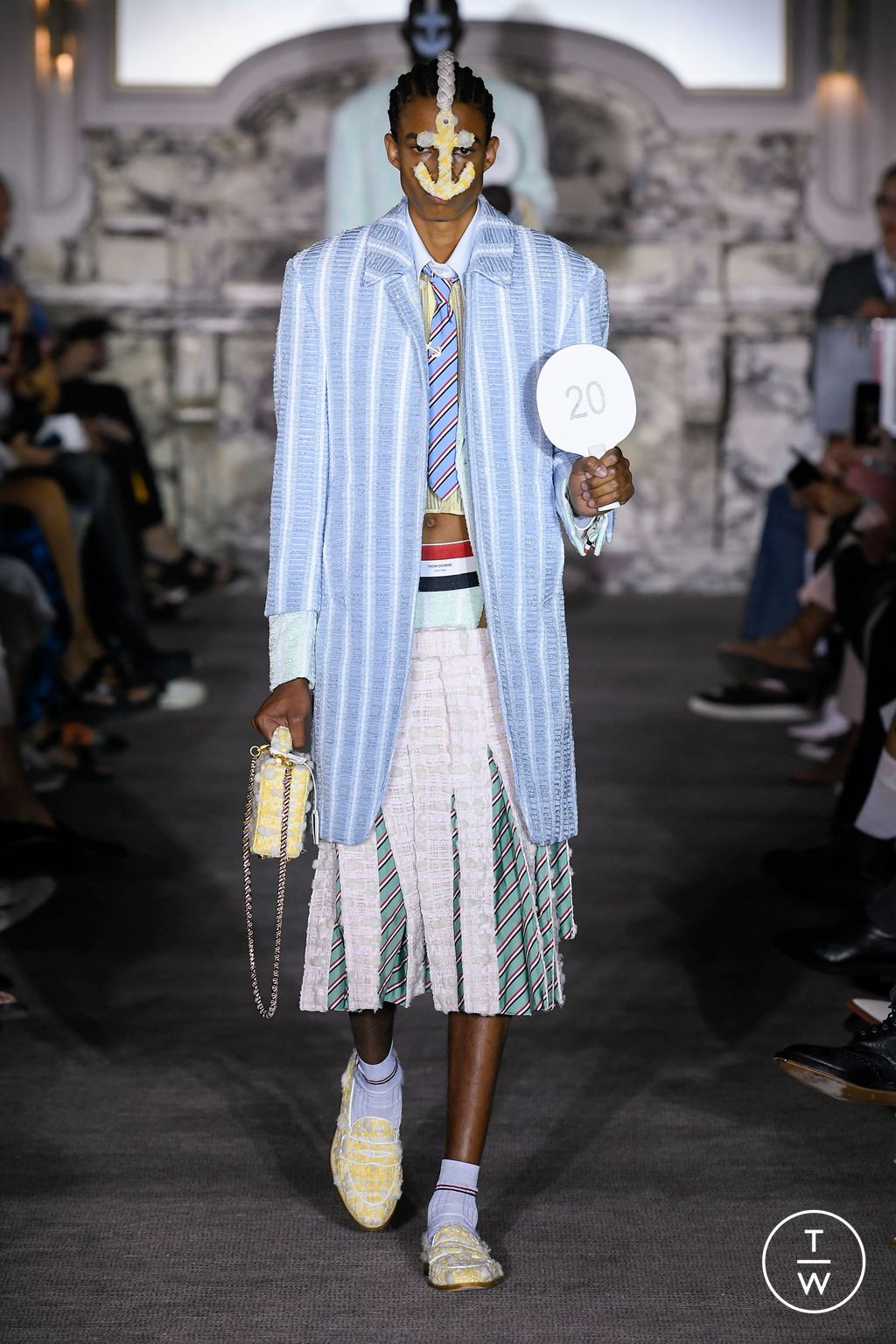 Fashion Week Paris Spring/Summer 2023 look 12 from the Thom Browne collection menswear