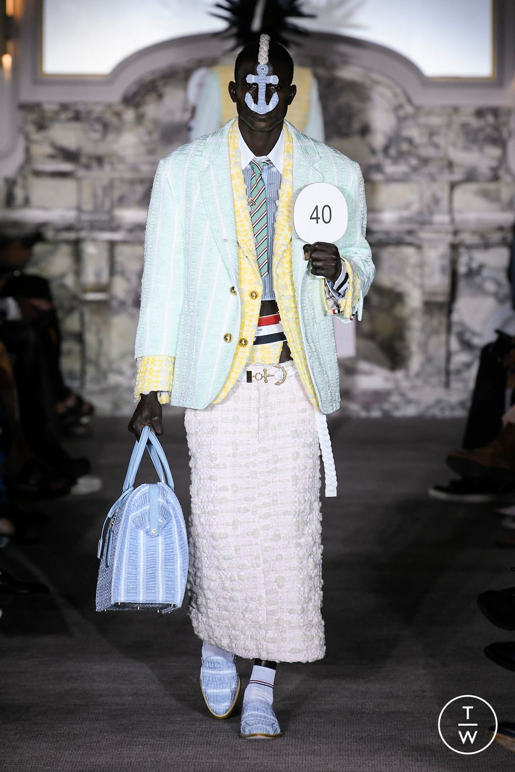 Fashion Week Paris Spring/Summer 2023 look 13 from the Thom Browne collection 男装