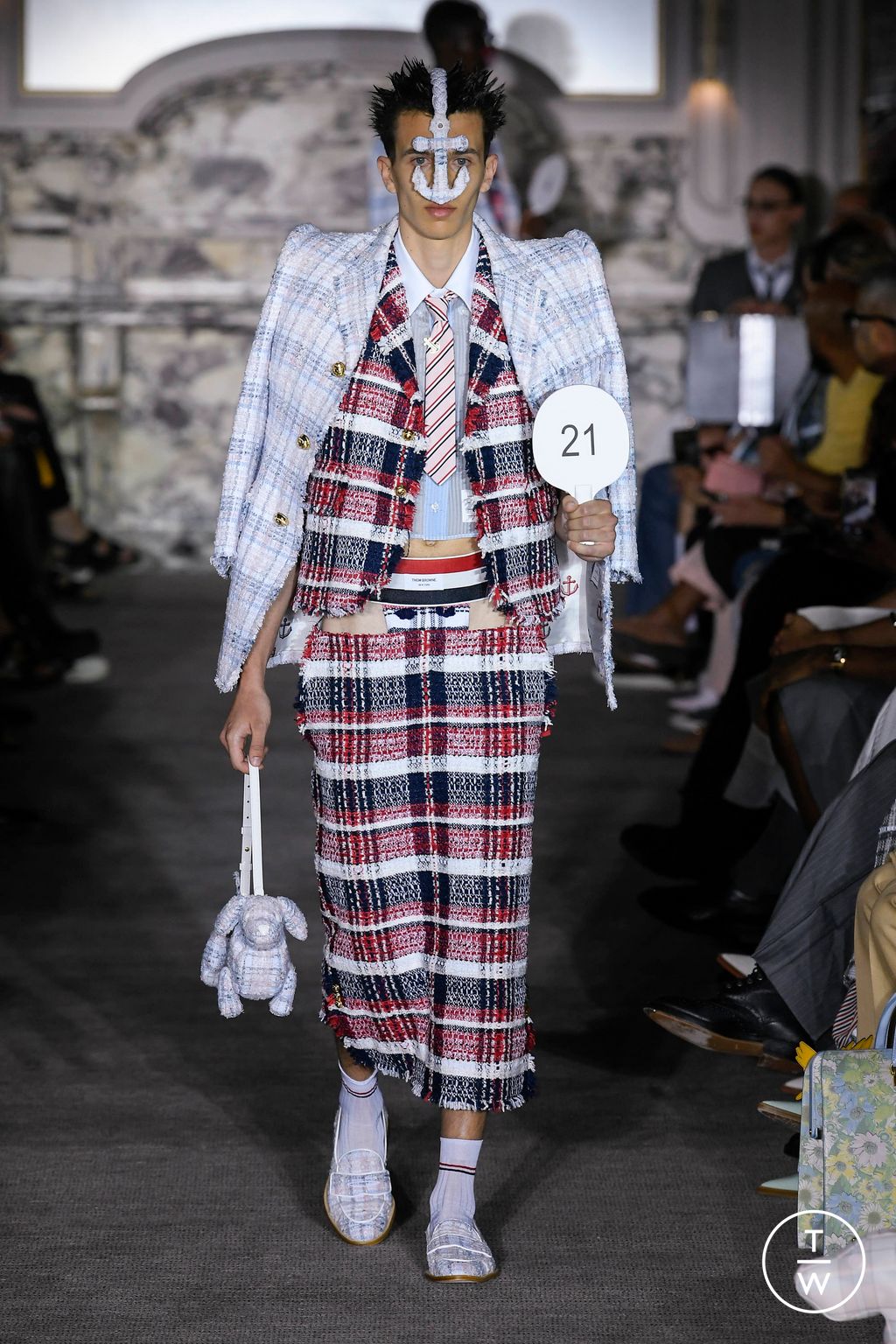 Fashion Week Paris Spring/Summer 2023 look 20 from the Thom Browne collection 男装