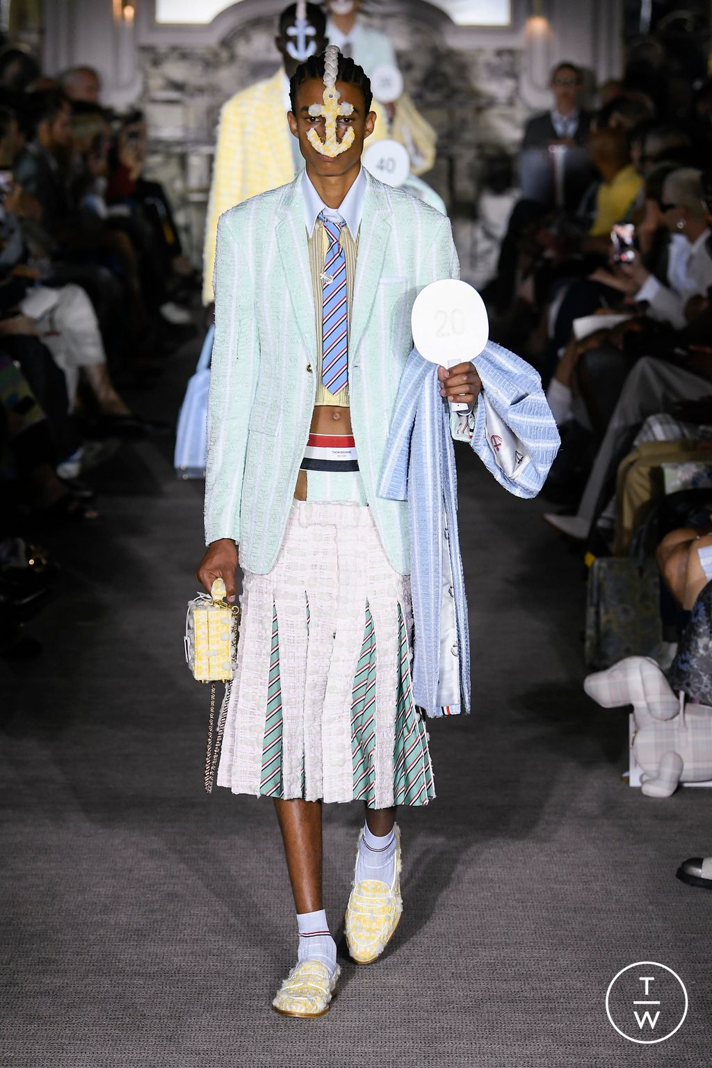 Fashion Week Paris Spring/Summer 2023 look 44 from the Thom Browne collection menswear