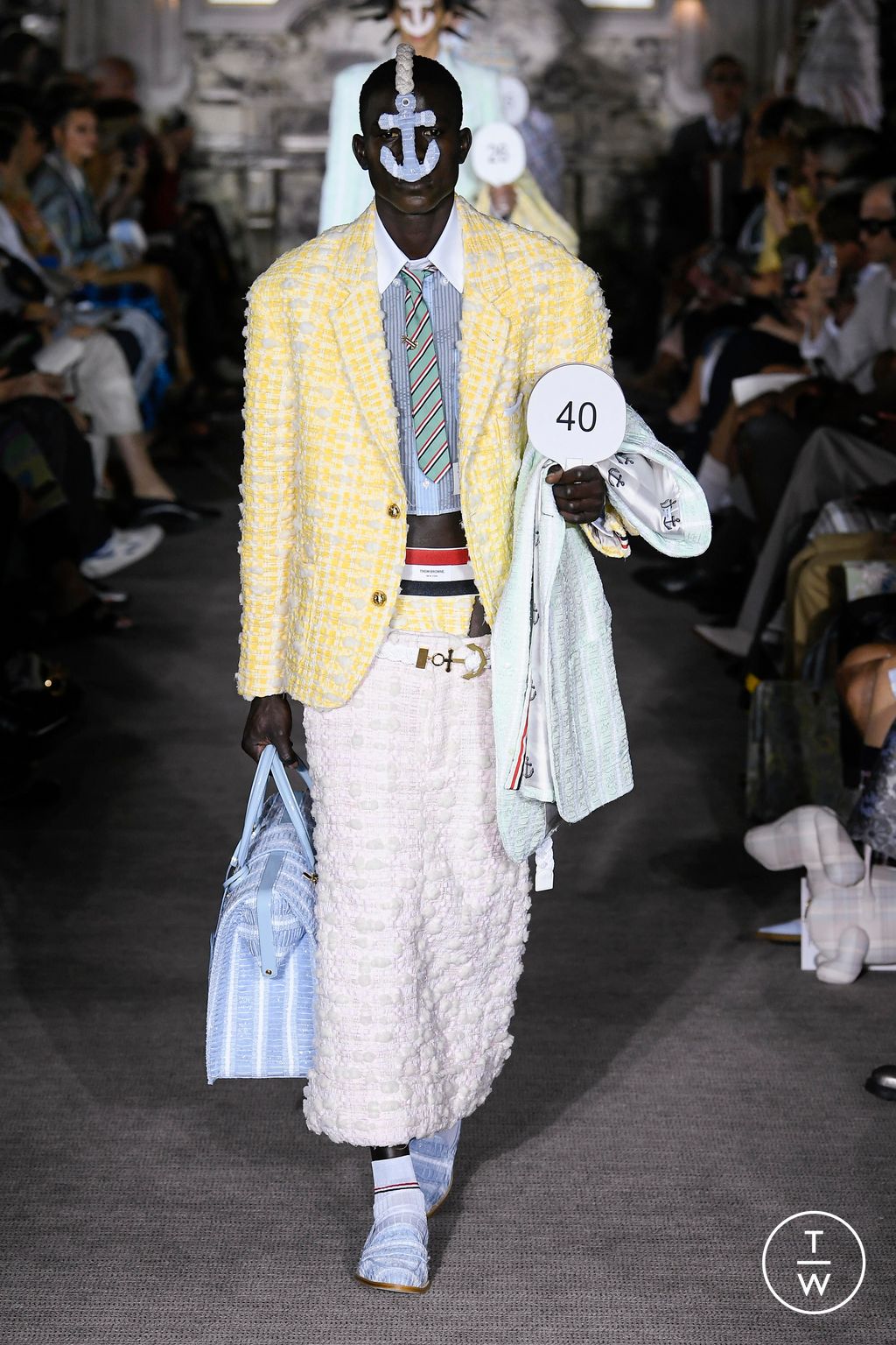 Fashion Week Paris Spring/Summer 2023 look 45 from the Thom Browne collection 男装