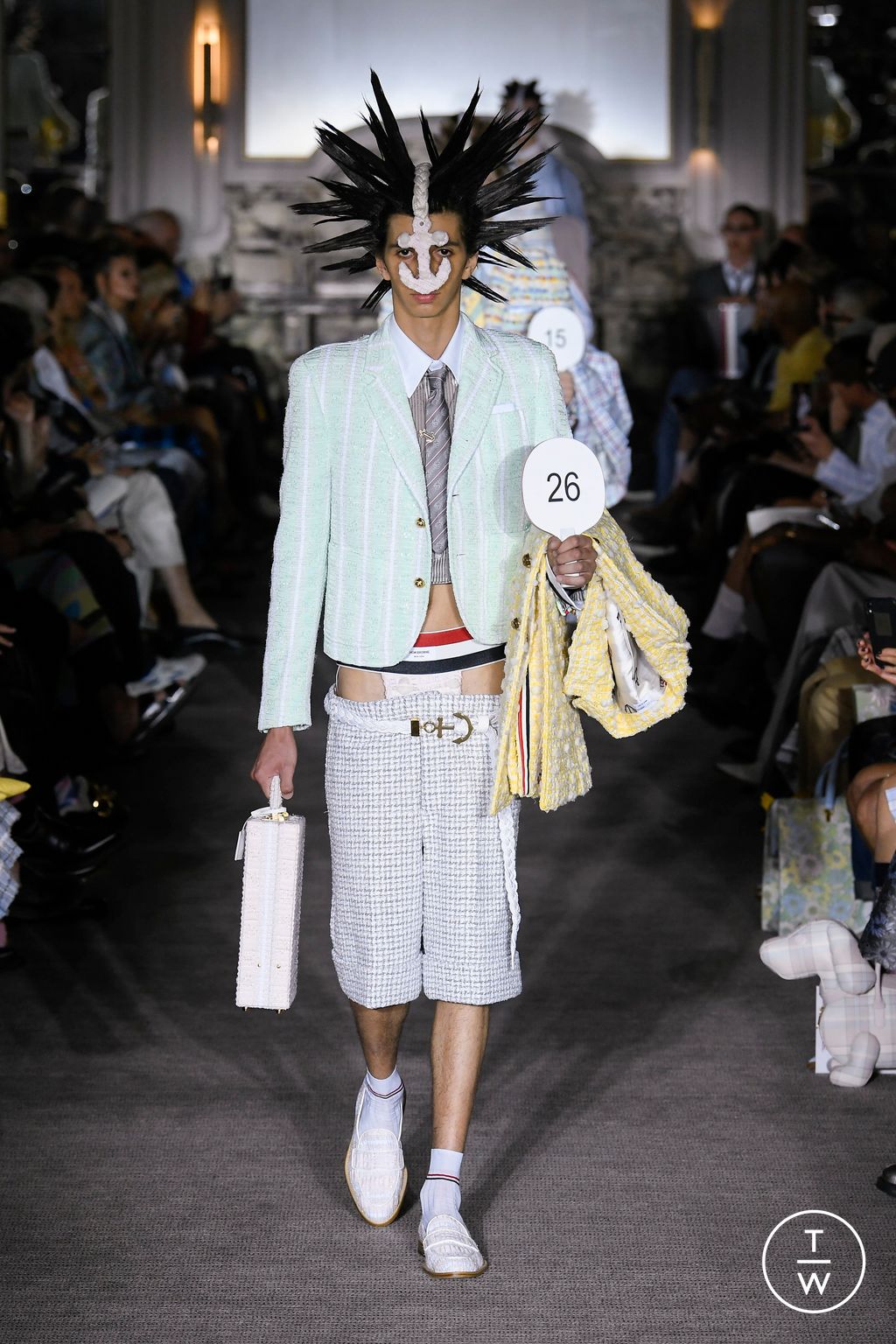 Fashion Week Paris Spring/Summer 2023 look 46 from the Thom Browne collection 男装