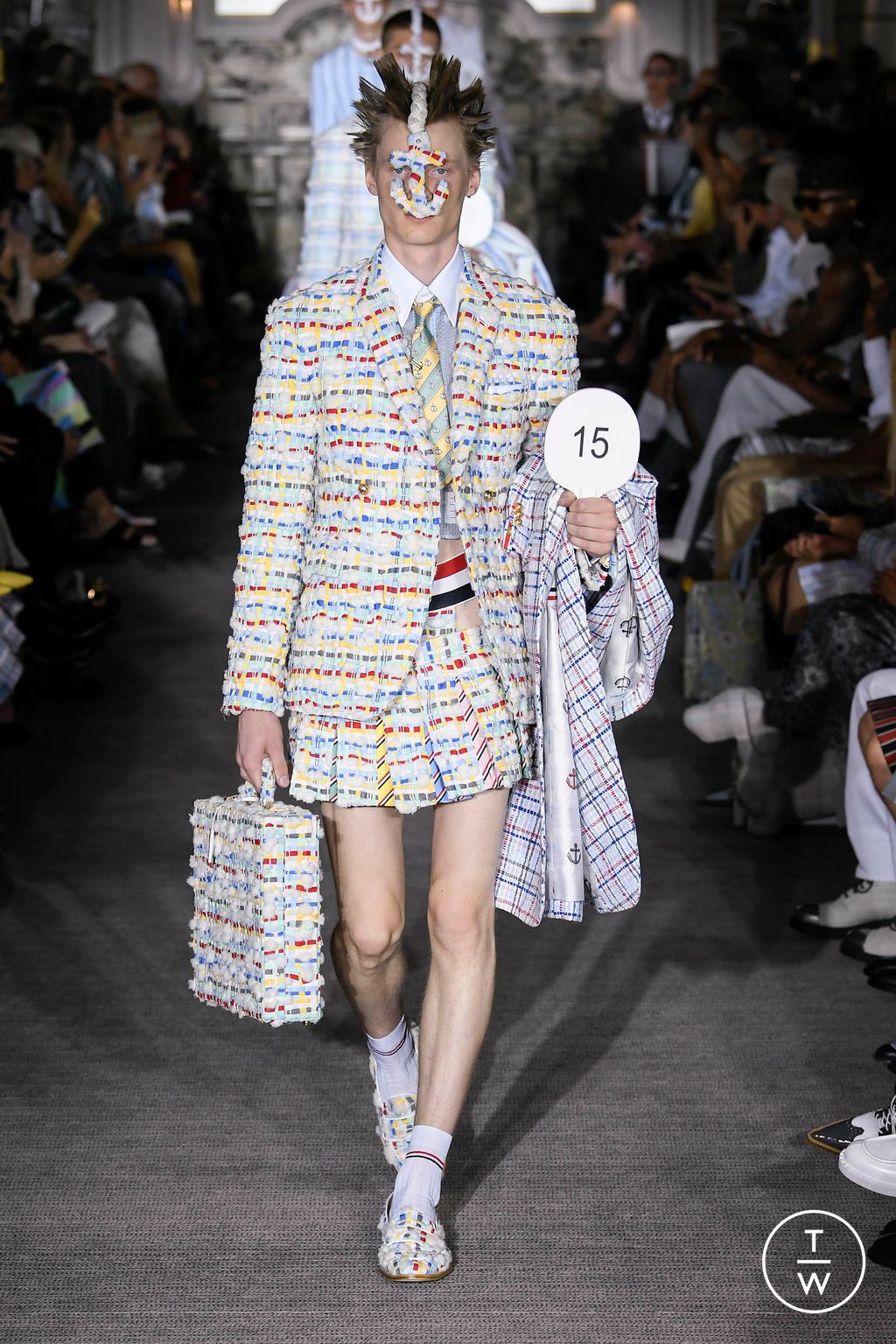 Fashion Week Paris Spring/Summer 2023 look 47 from the Thom Browne collection menswear