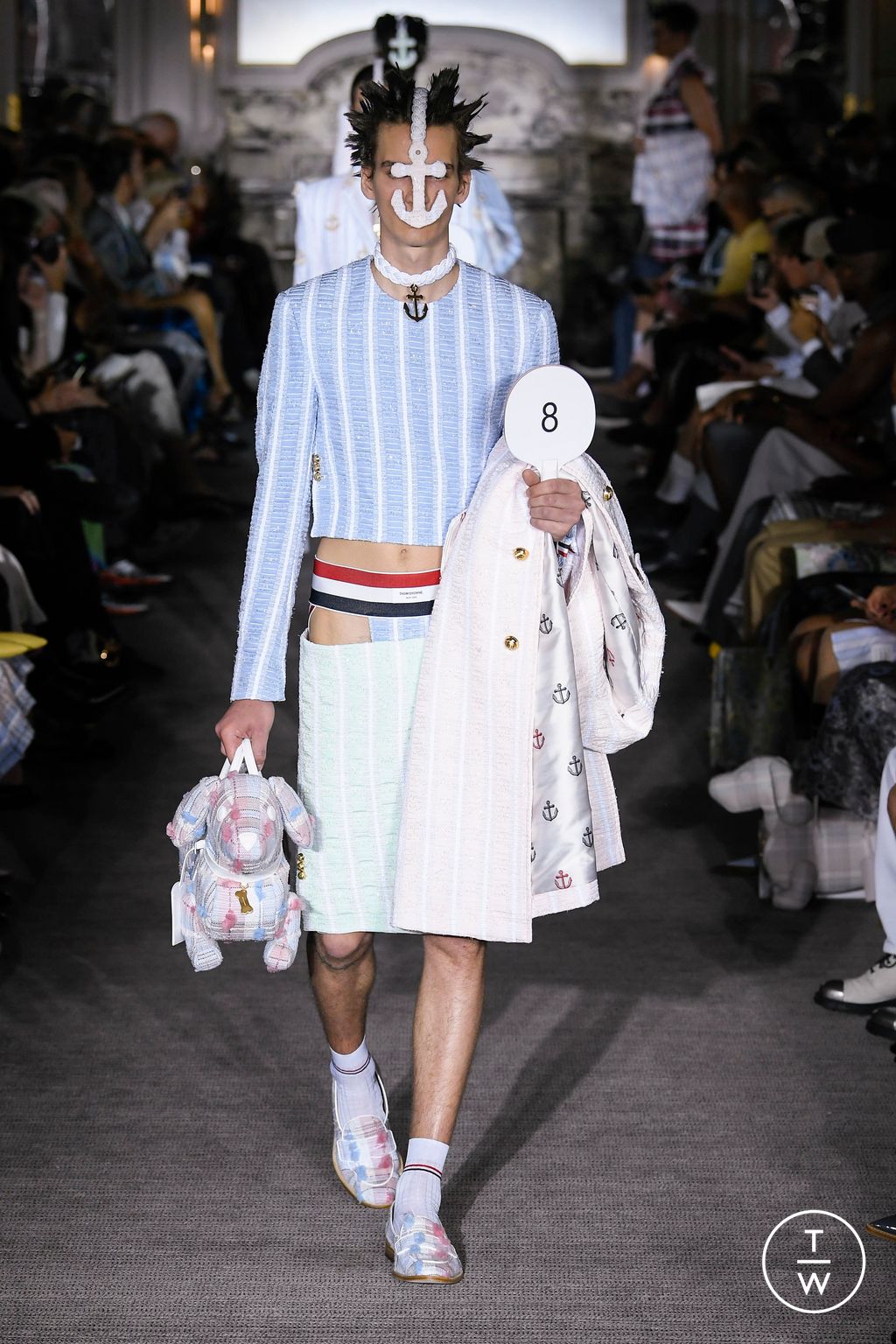 Fashion Week Paris Spring/Summer 2023 look 49 from the Thom Browne collection menswear