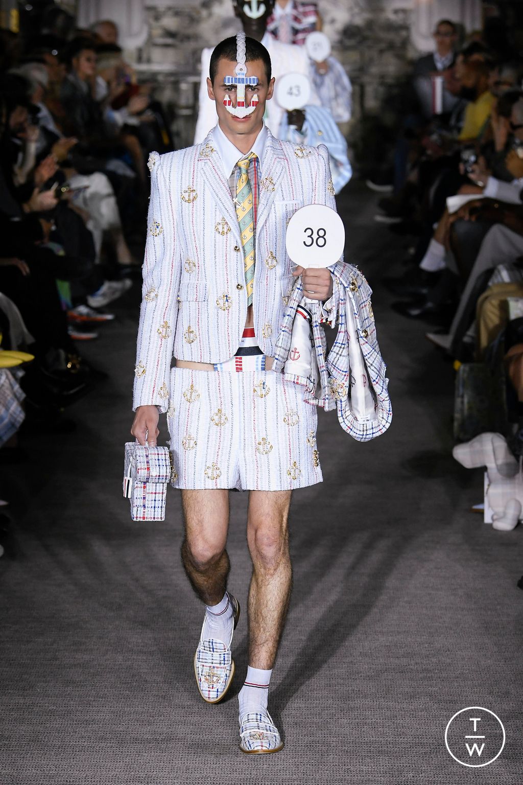 Fashion Week Paris Spring/Summer 2023 look 50 from the Thom Browne collection menswear