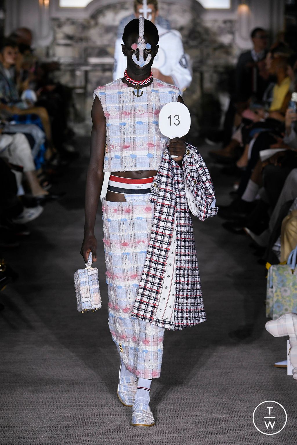 Fashion Week Paris Spring/Summer 2023 look 54 from the Thom Browne collection 男装
