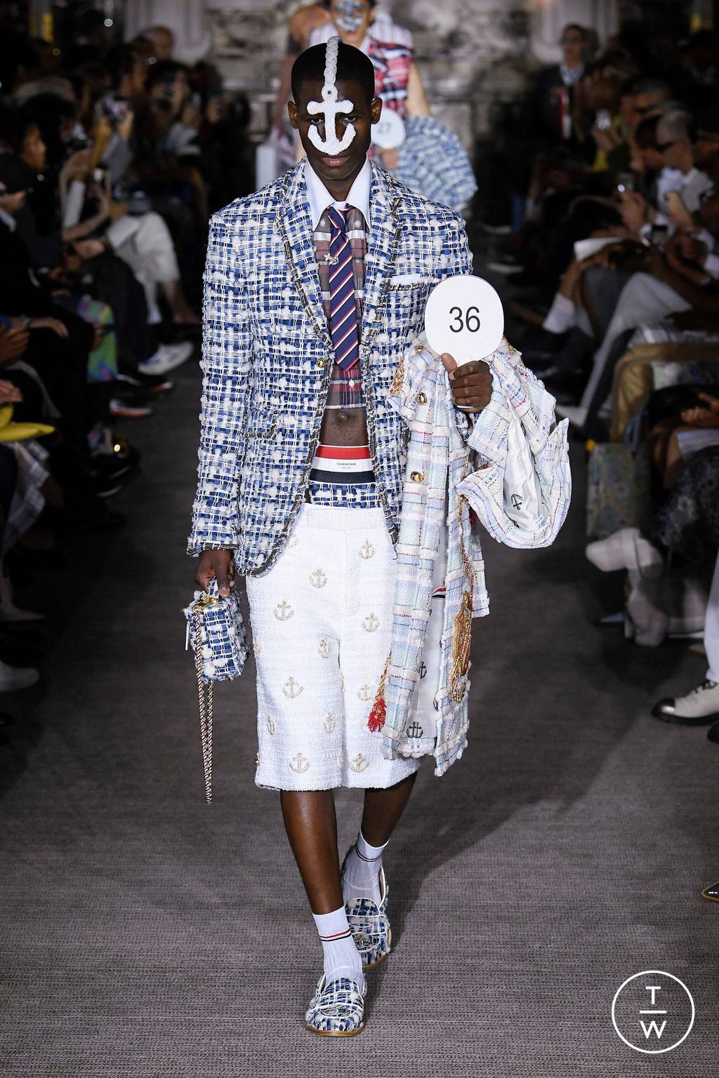 Fashion Week Paris Spring/Summer 2023 look 56 from the Thom Browne collection menswear