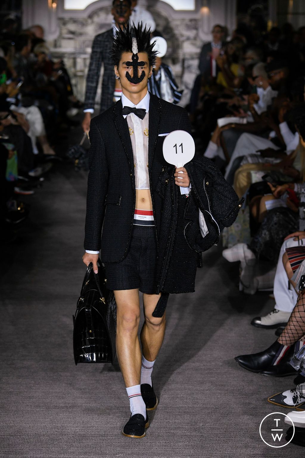 Fashion Week Paris Spring/Summer 2023 look 60 from the Thom Browne collection 男装