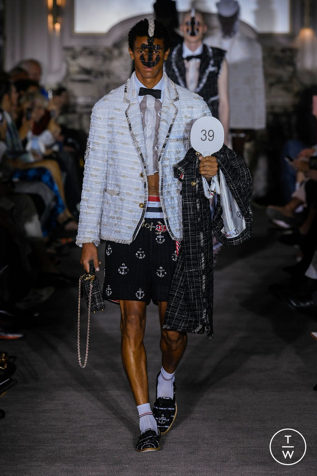 Fashion Week Paris Spring/Summer 2023 look 62 from the Thom Browne collection menswear