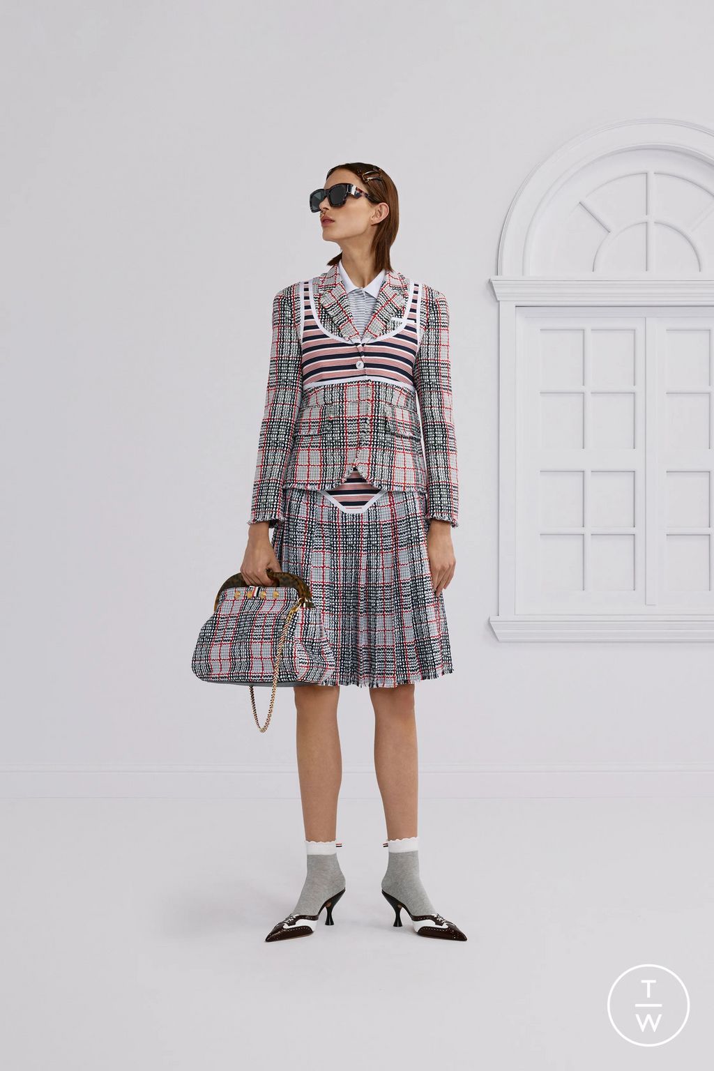 Fashion Week New York Resort 2026 look 9 from the Thom Browne collection womenswear