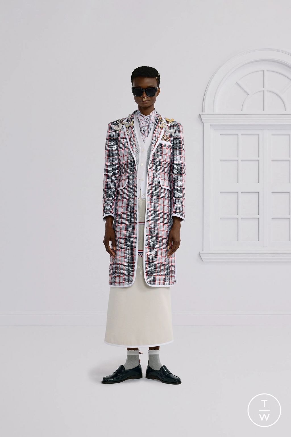 Fashion Week New York Resort 2026 look 10 from the Thom Browne collection womenswear